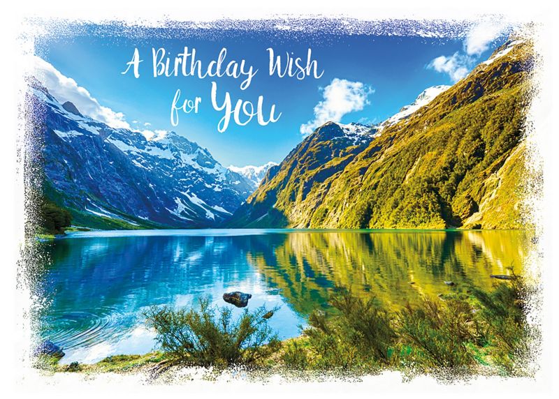 Enjoy the Journey Birthday Card, Scenic Travel Birthday Cards