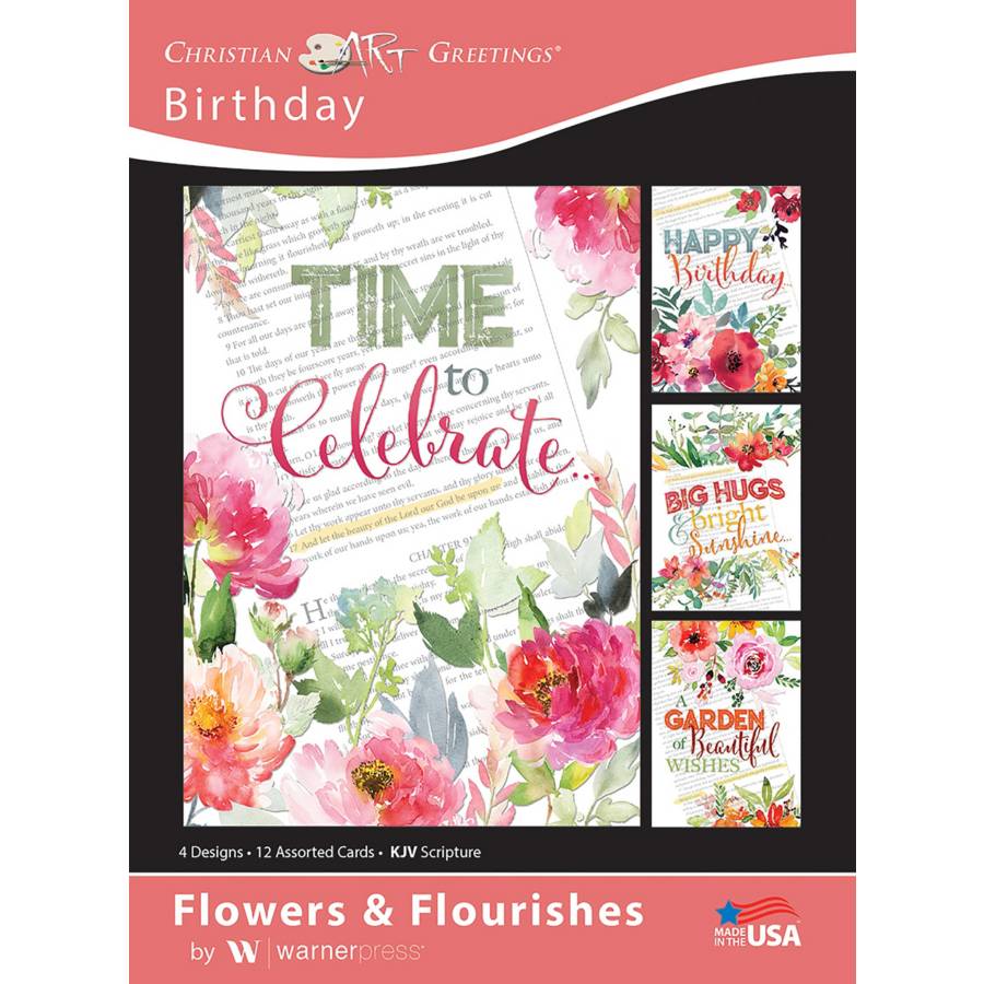 Beautiful Bright Birthday Flowers Card