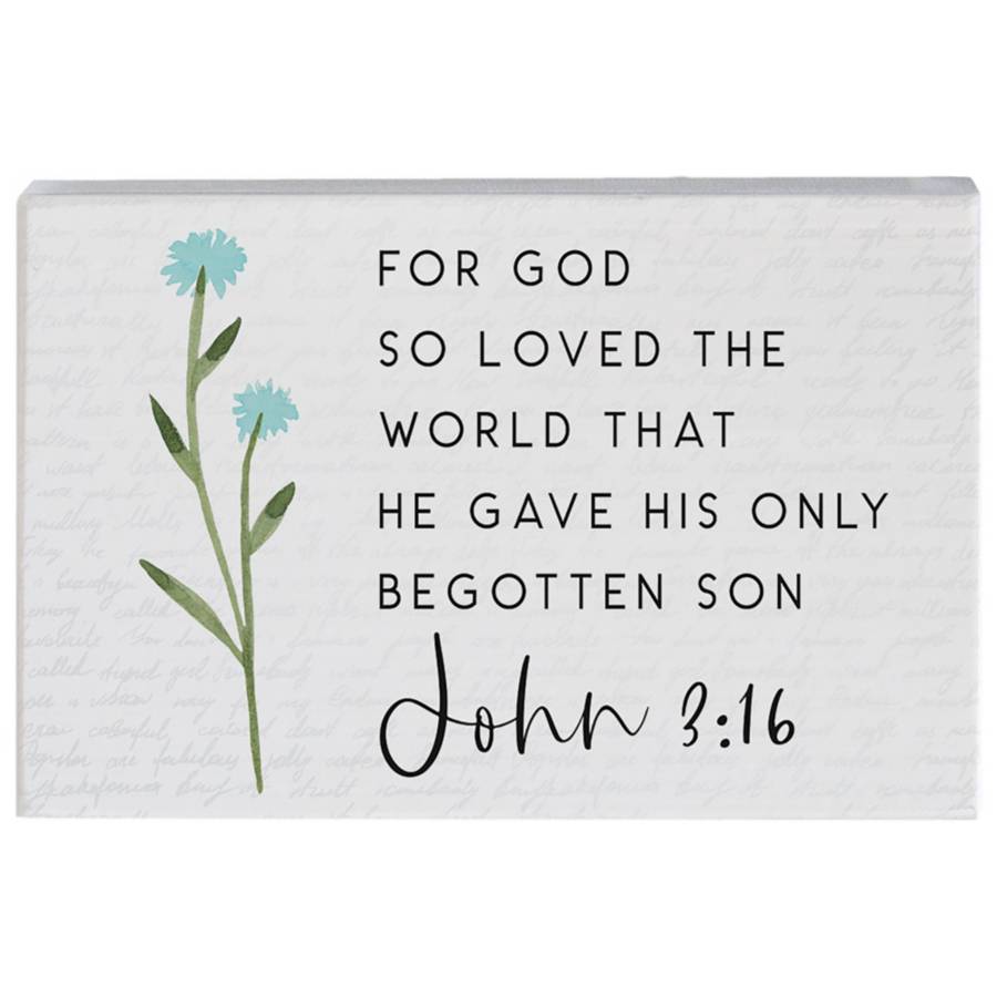 Custom Scripture Engraved Tumbler - John 3:16 For God so Loved the