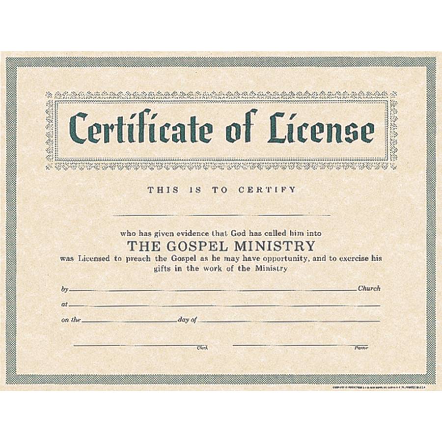 certificate-of-license-for-minister-parchment-lifeway