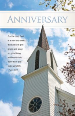 Church Anniversary Bulletin Boards