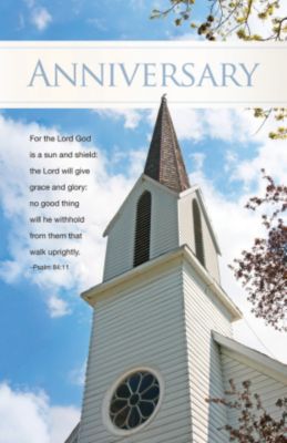 Church Anniversary - Bulletin (Pkg 100) Church Anniversary - Lifeway