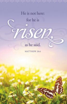 He Is Not Here for He Is Risen - Easter Bulletin | LifeWay Christian ...