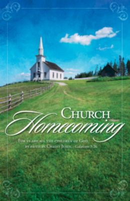 Church Homecoming Bulletin Pkg 100 Church Homecoming Lifeway