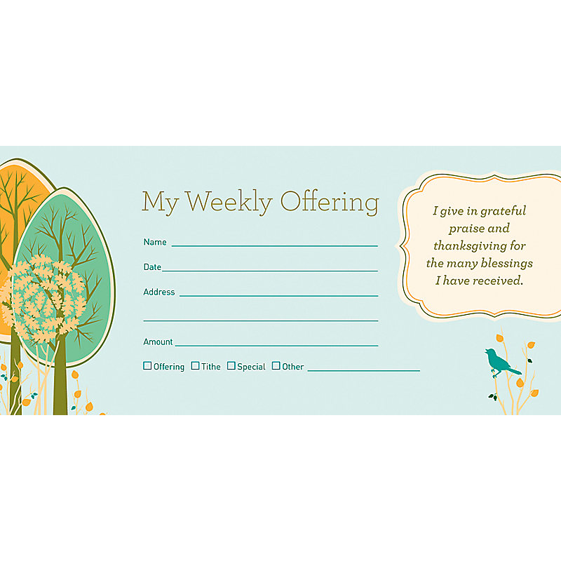 Envelope - My Weekly Offering...52 ct