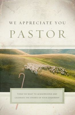 We Appreciate You Pastor | Broadman Church Supplies Staff