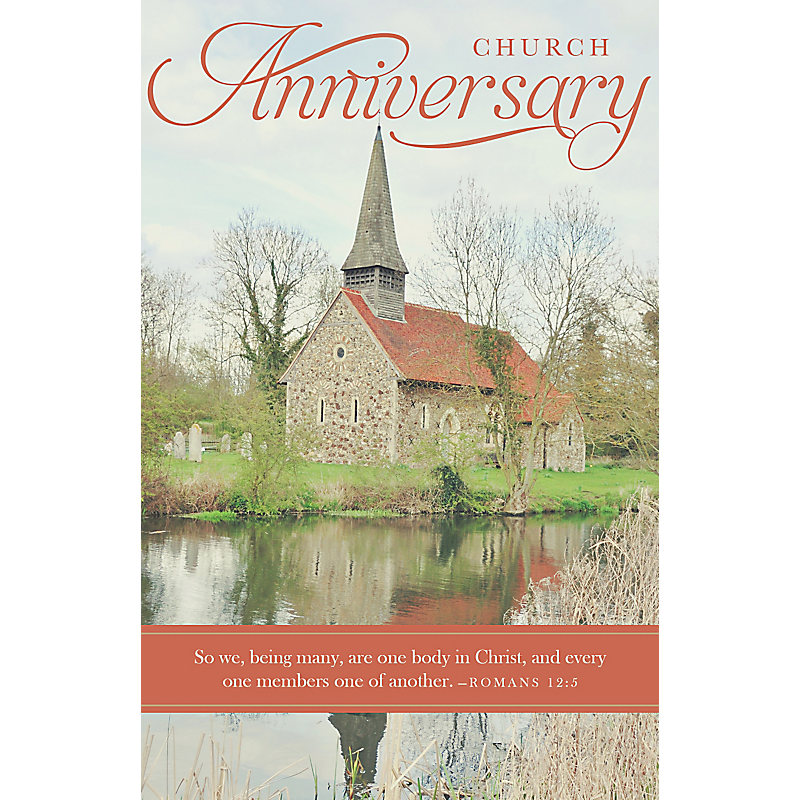 Church Anniversary - Bulletin (Pkg 100) Church Anniversary ...