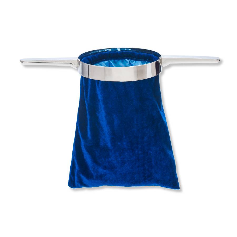 Offering Bag with Handle Blue Cloth