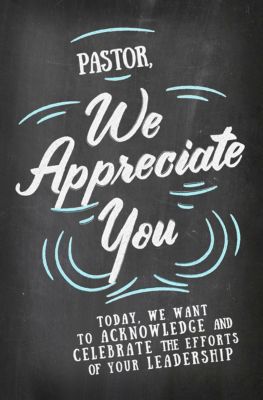 Pastor We Appreciate You | Broadman Church Supplies Staff