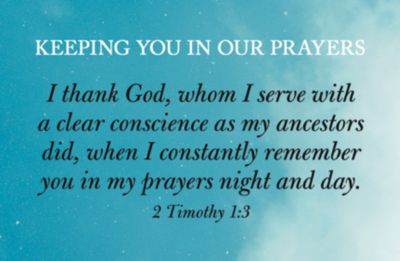 Concern Postcard: Keeping You In Our Prayers (Package of 25) | Lifeway