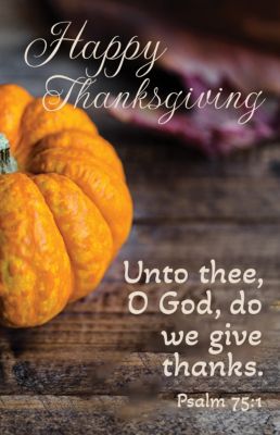 Thanksgiving Bulletin: Unto Thee (Package of 100) | Lifeway