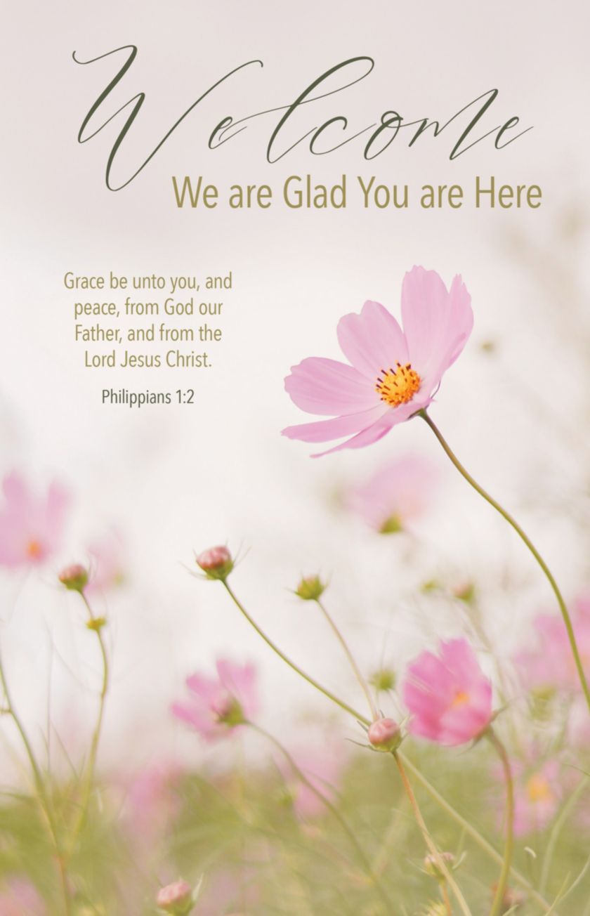 General Worship Bulletin: We Are Glad You Are Here - Spring (Package of ...