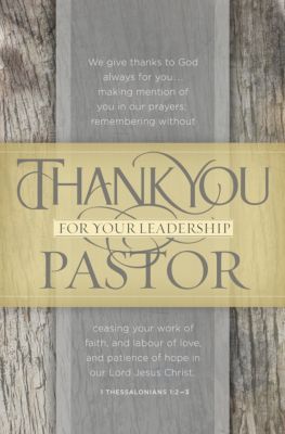 thank you card for pastor
