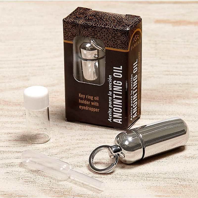 Anointing Oil Holder - Silver (boxed)