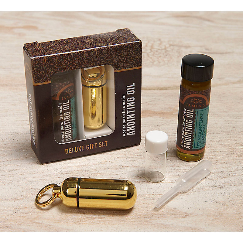 Anointing Oil Holder - Brass (box gift set)