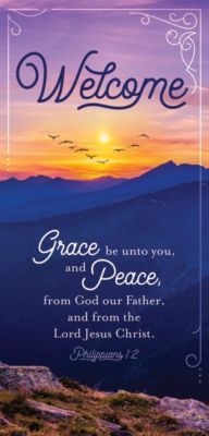 Welcome Grace and Peace - Guest Card (PKG 50)