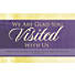 We Are Glad You Visited With Us - Postcard (Pkg 25)  General Worship