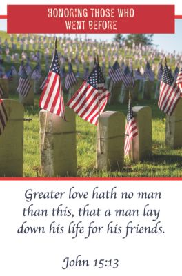 Honoring Those Bulletin Pkg 100 Memorial Day Lifeway