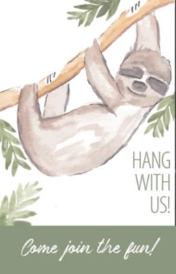 Hang With Us Postcard (Pkg 25) Invitation - Lifeway