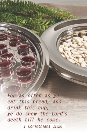 Let Us Break Bread  Bulletin (Pkg 100) Communion