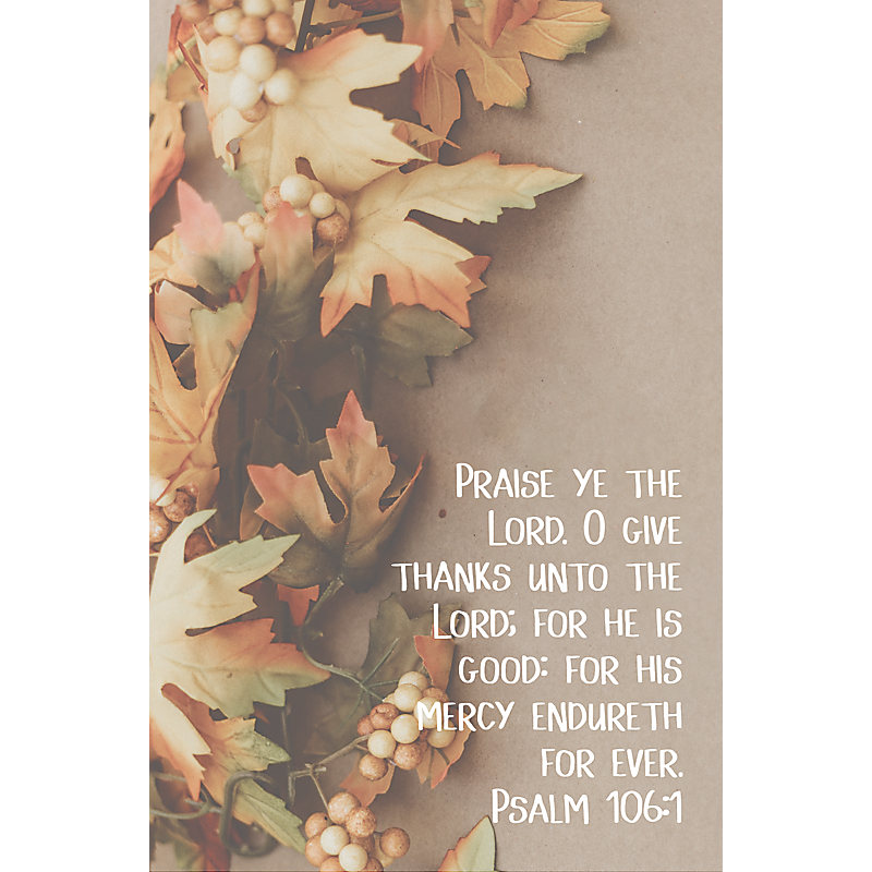 Praise Ye The Lord  Bulletin (Pkg 100) Thanksgiving