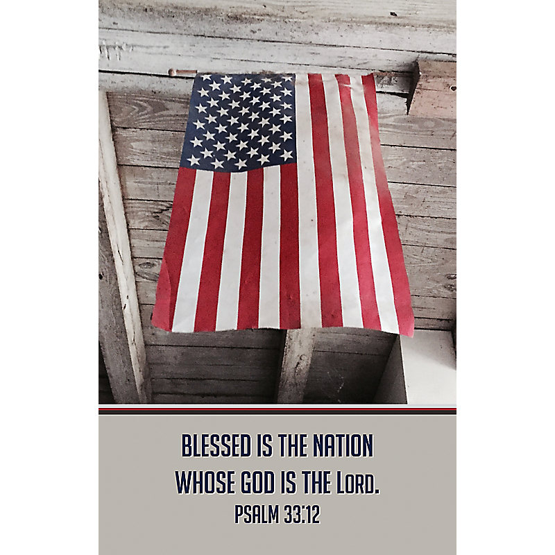 Blessed Is The Nation  Bulletin (Pkg 100) Patriotic