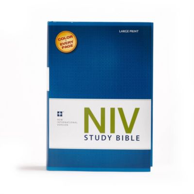 Niv Study Bible Large Print Red Letter