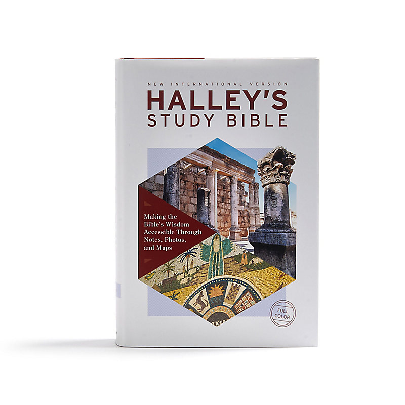 NIV, Halley's Study Bible, Hardcover, Red Letter Edition, Comfort Print