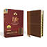 NIV, Life Application Study Bible, Third Edition, Personal Size, Leathersoft, Brown, Red Letter Edition, Thumb Indexed