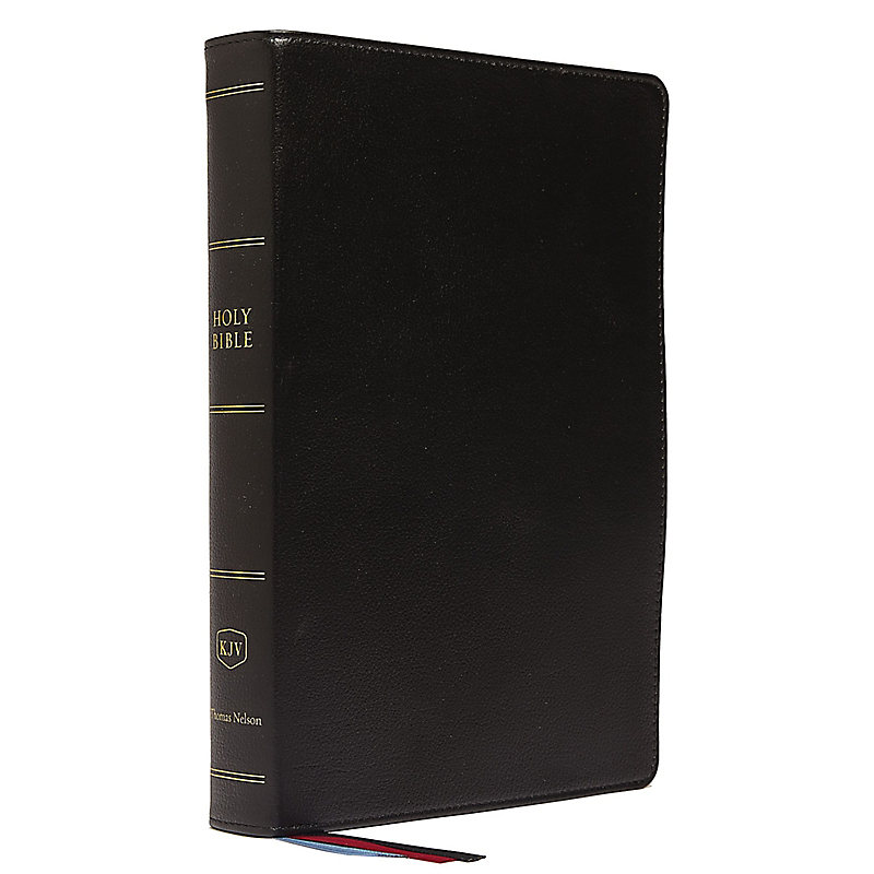 KJV, Preaching Bible, Premium Calfskin Leather, Black, Comfort Print
