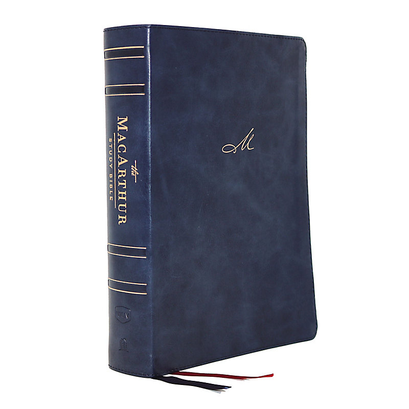NKJV, MacArthur Study Bible, 2nd Edition, Leathersoft, Blue, Comfort Print