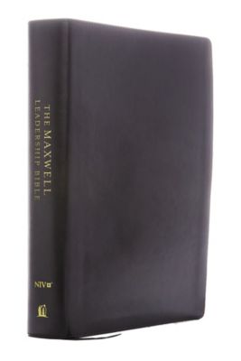 NIV, Maxwell Leadership Bible, 3rd Edition, Premium Bonded Leather, Burgundy, Comfort Print