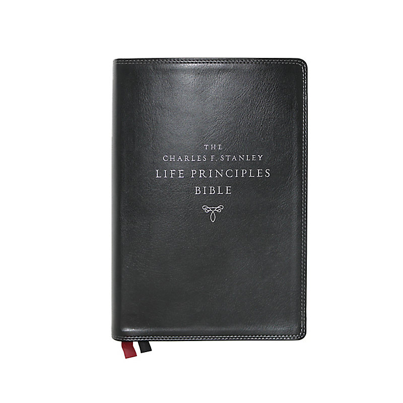 NKJV Charles F. Stanley Life Principles Bible, 2nd Edition SL Black