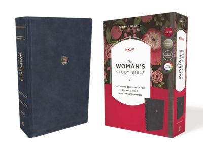 NKJV, Woman's Study Bible, Leathersoft, Blue, Full-Color, Indexed