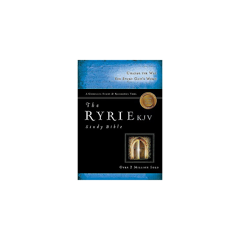 The Ryrie KJV Study Bible Genuine Leather Black Red Letter Indexed
