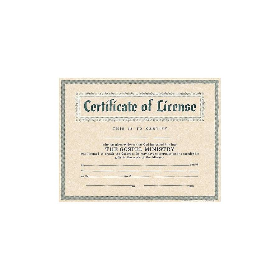 certificate-of-license-for-minister-parchment-lifeway