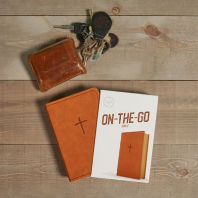 CSB On-the-Go Bible, Ginger LeatherTouch