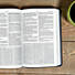 KJV Everyday Study Bible, Navy Cross LeatherTouch