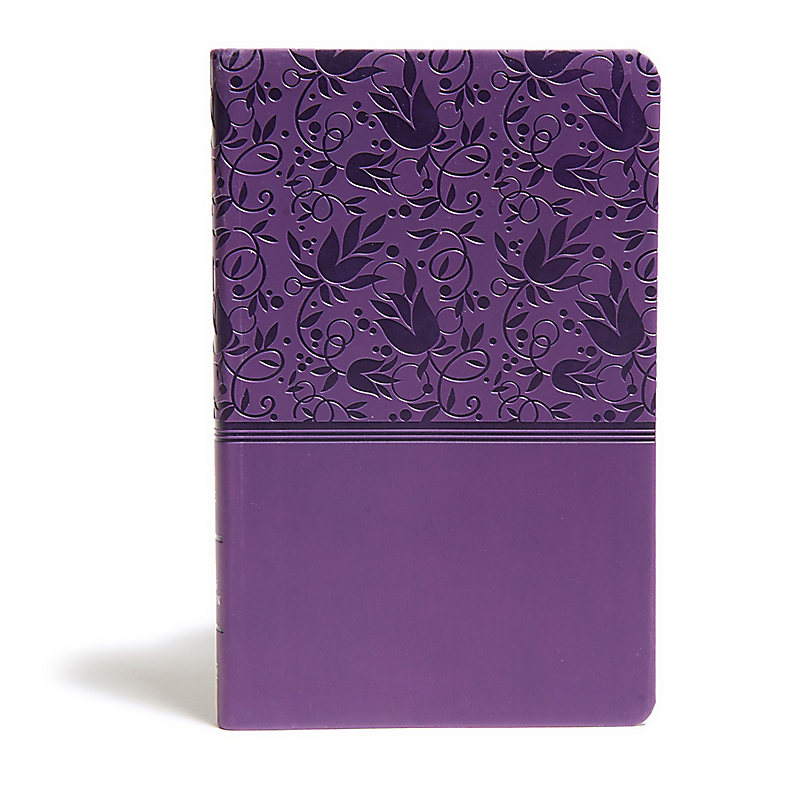 KJV Ultrathin Reference Bible, Purple LeatherTouch