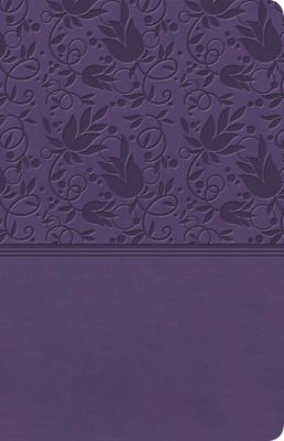 KJV Ultrathin Reference Bible, Purple LeatherTouch, Indexed