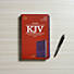 KJV Ultrathin Reference Bible, Purple LeatherTouch, Indexed