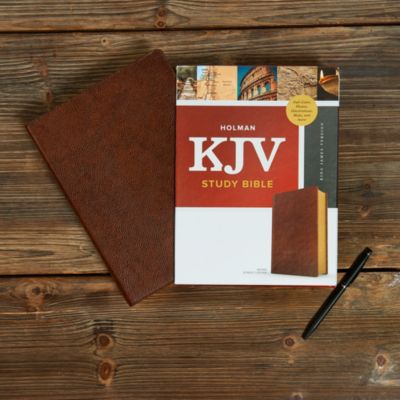 KJV Study Bible, Full-Color, Brown Bonded Leather
