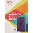 CANCELED: KJV Rainbow Study Bible, Purple LeatherTouch, Indexed