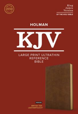 KJV Large Print Thinline Bible, LeatherTouch 1, Indexed