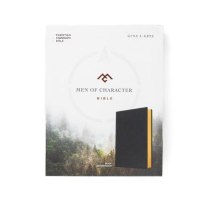 CSB Men of Character Bible, Black LeatherTouch