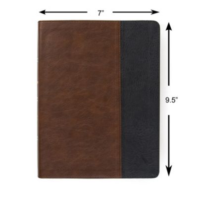 CSB Men of Character Bible, Brown/Black LeatherTouch