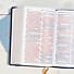 KJV Large Print Personal Size Reference Bible, Navy Leathertouch