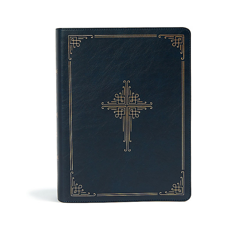 CSB Ancient Faith Study Bible, Navy LeatherTouch, Indexed