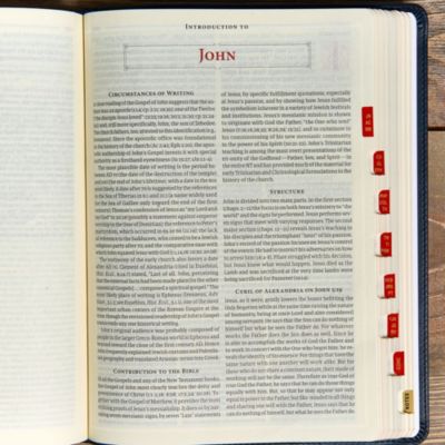 CSB Ancient Faith Study Bible, Navy LeatherTouch, Indexed