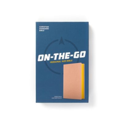 CSB On-The-Go Bible, Personal Size, Rose Gold LeatherTouch